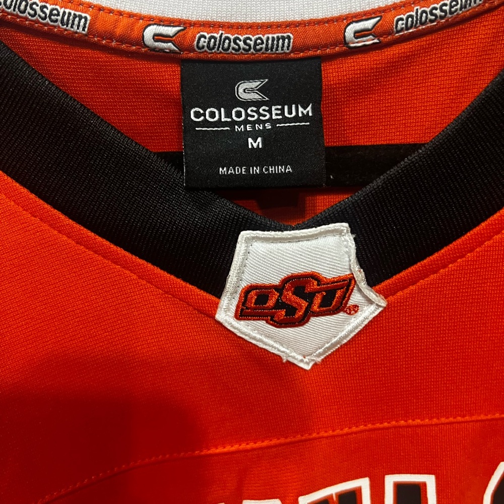 Colosseum Orange and Black Athletic Jersey